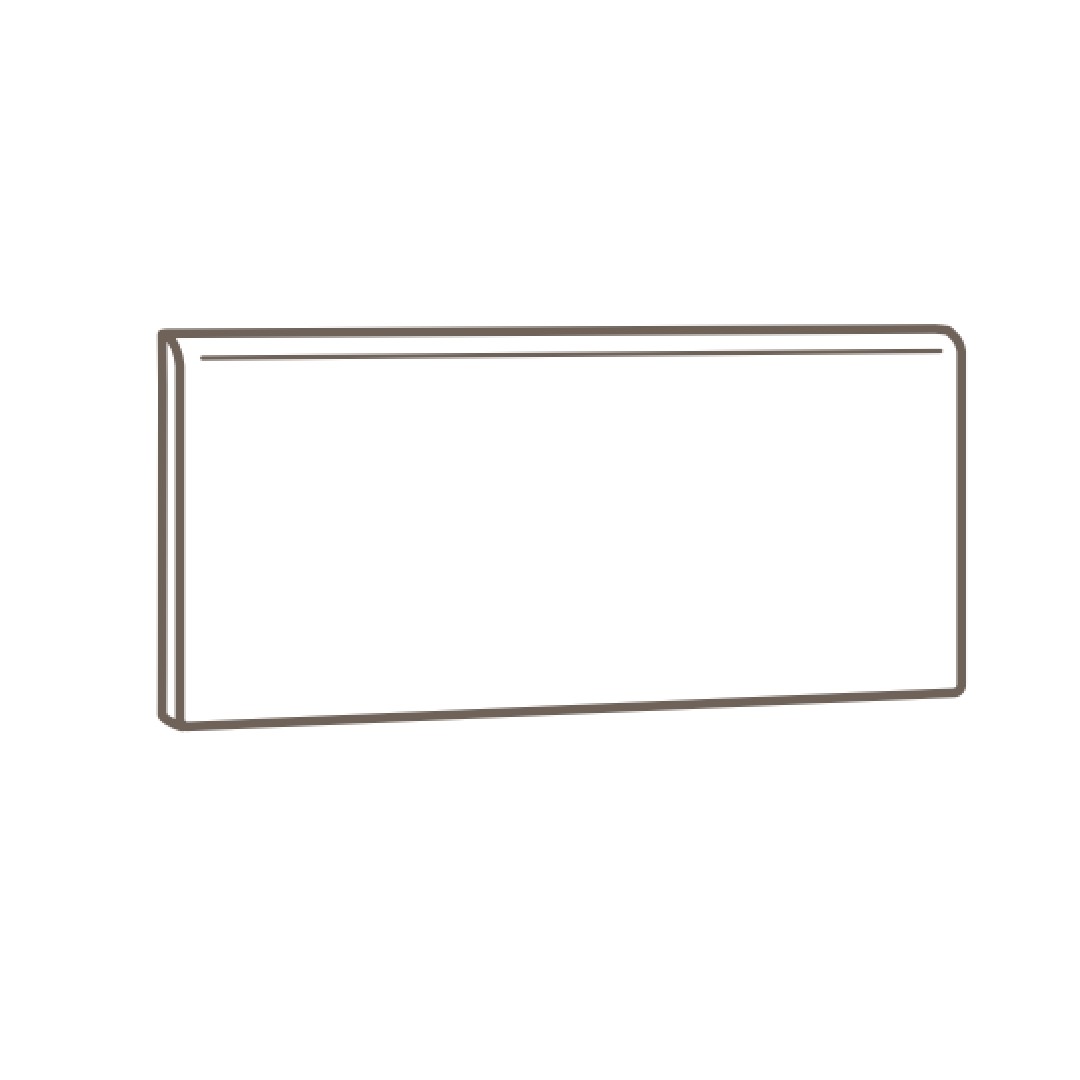 Crossville Color by Numbers 4" x 8" Gloss Ceramic Bullnose