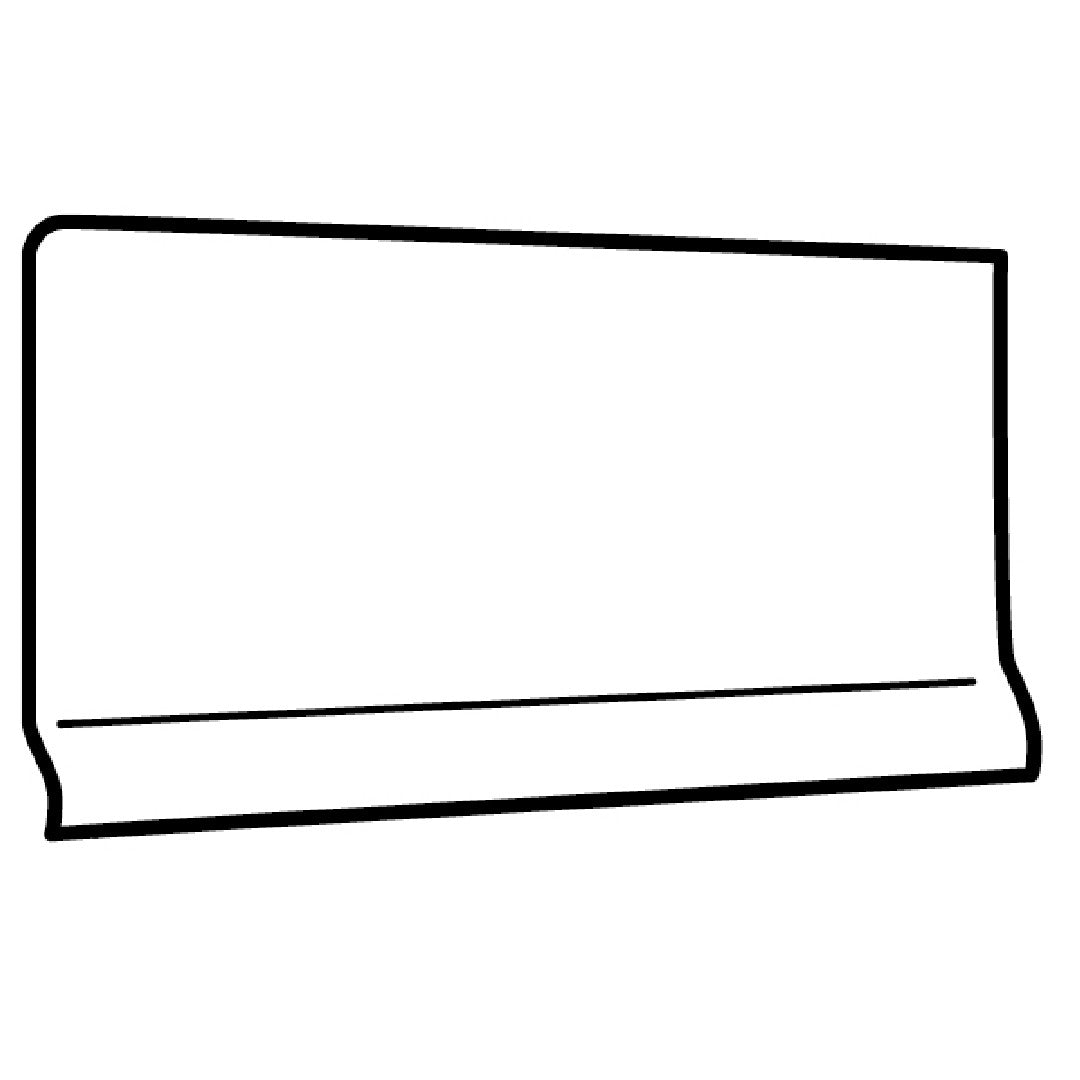 Crossville Color by Numbers 4" x 8" Gloss Ceramic Cove Base