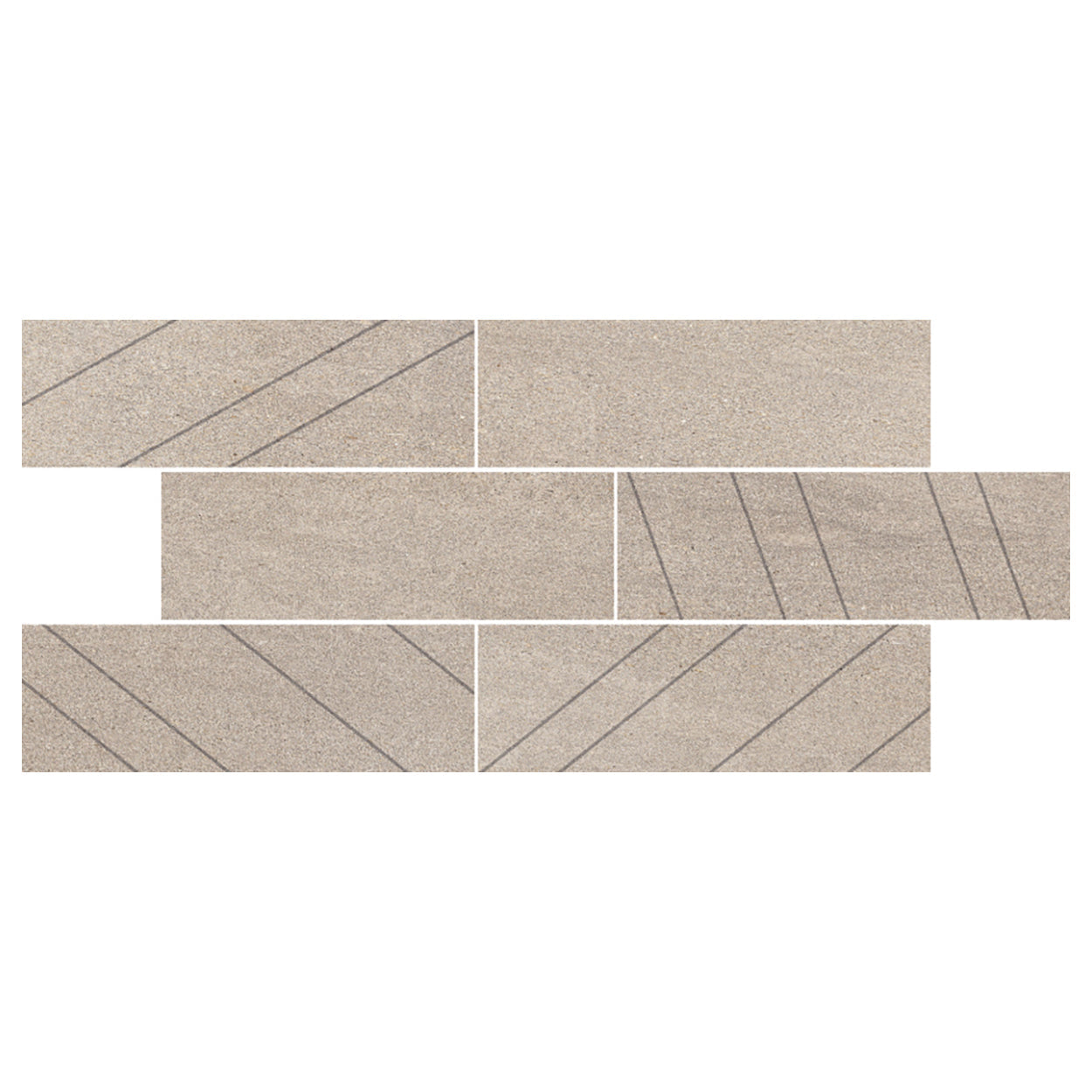 Del Conca USA West 57th 12" x 24" Glazed Porcelain Muretto Mosaic