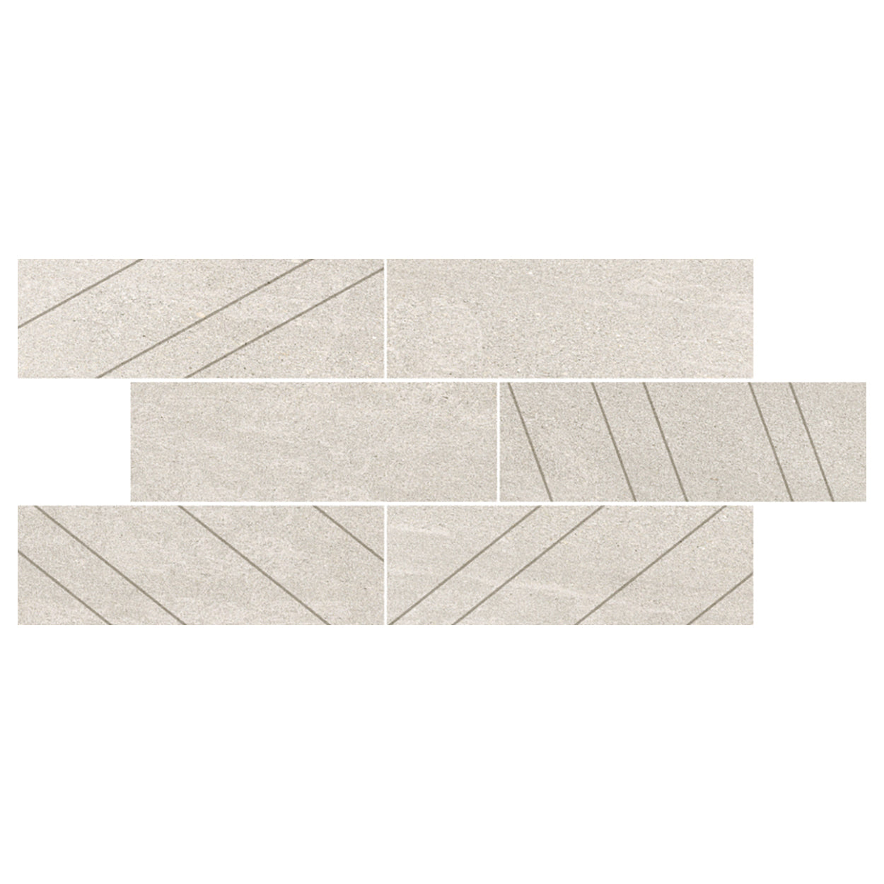 Del Conca USA West 57th 12" x 24" Glazed Porcelain Muretto Mosaic