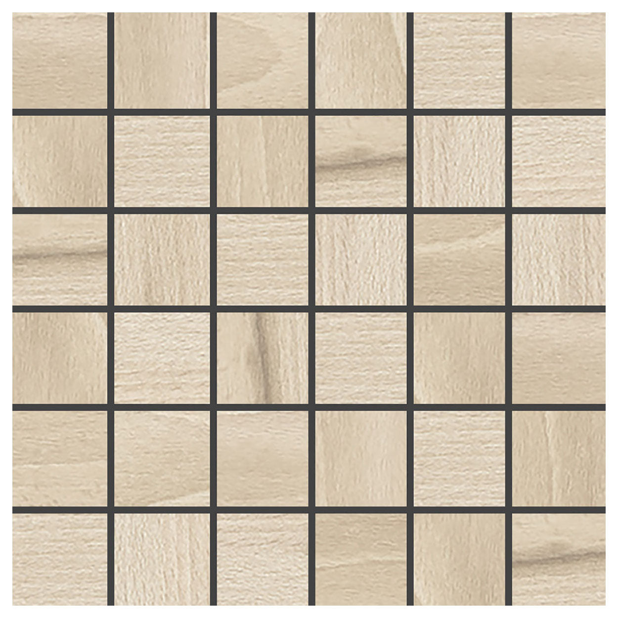 Del Conca USA Woodscape 12" x 12" Glazed Porcelain Square Mosaic