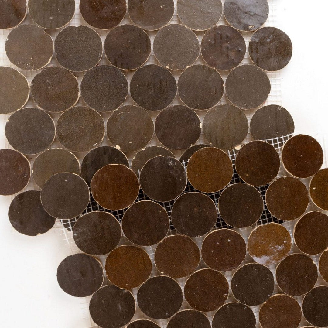 Lungarno-Zellige-Bespoke-12.80-x-12.20-Glossy-Terracotta-2-Circles-Mosaic-Espresso-Noire