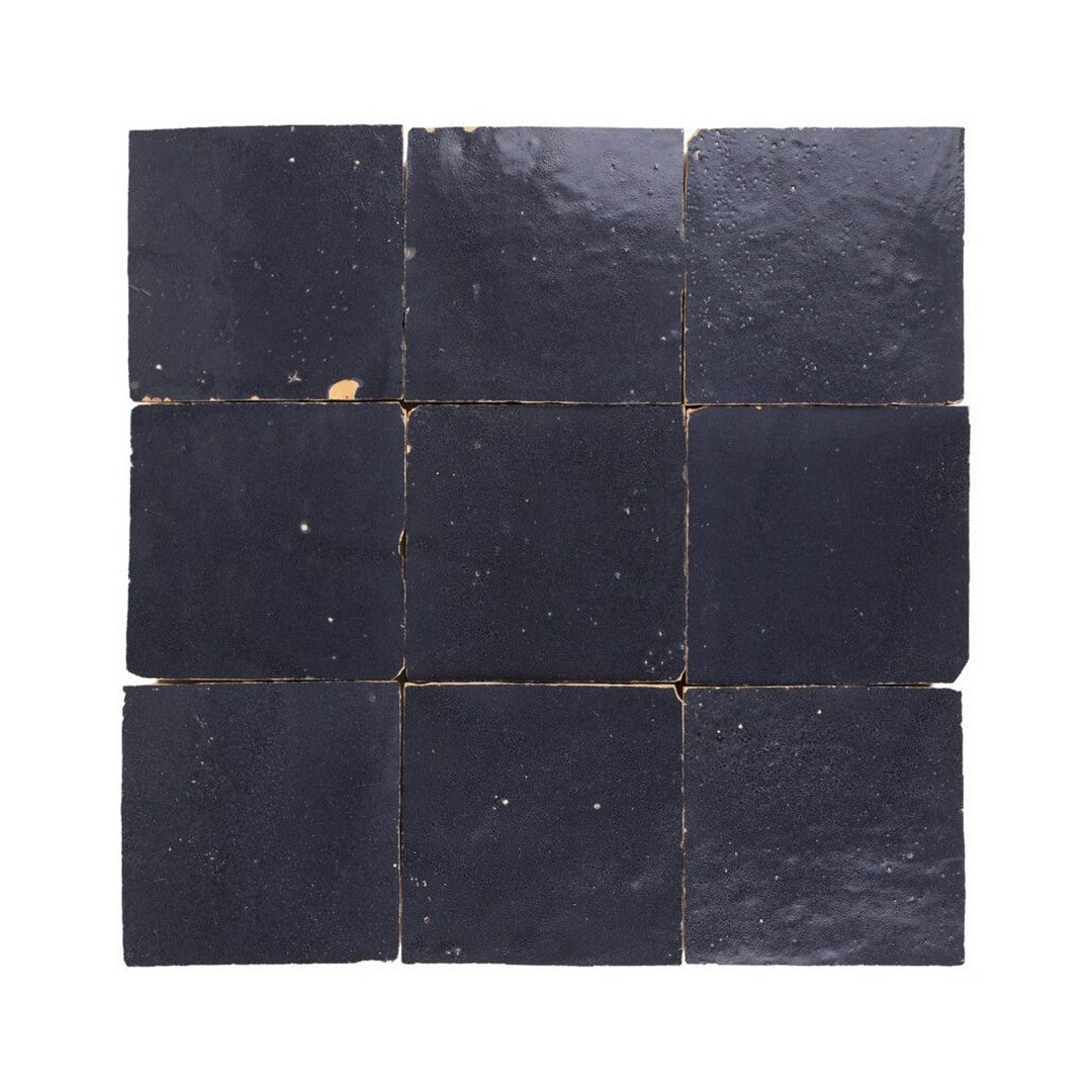 Lungarno Zellige Bespoke 4" x 4" Glossy Terracotta Wall Tile