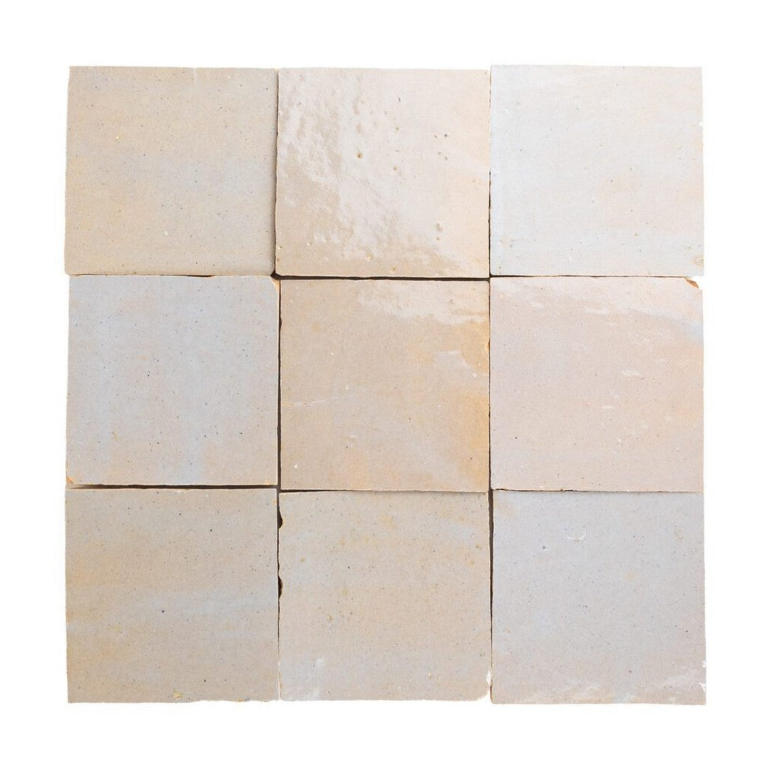 Lungarno Zellige Bespoke 4" x 4" Glossy Terracotta Wall Tile