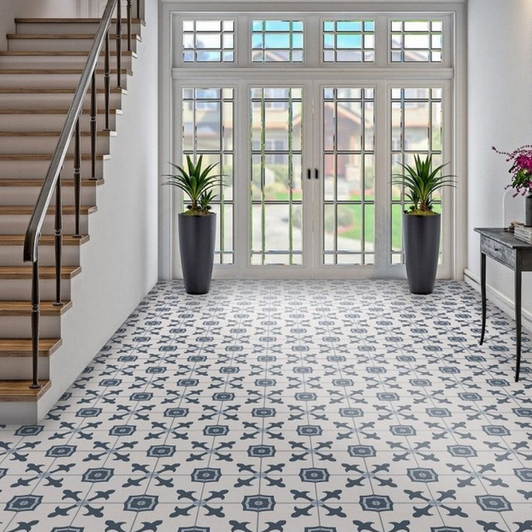 Rickert-Peronda-9-x-9-Matte-Porcelain-Tile-Havana-White-Flower