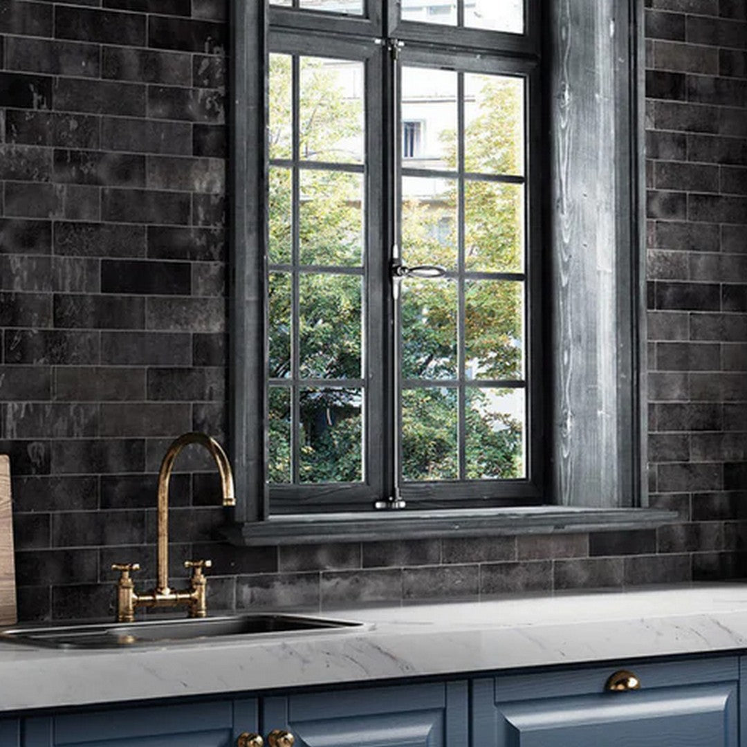 Rickert-Equipe-Artisan-2.5-x-8-Glossy-Ceramic-Tile-Graphite