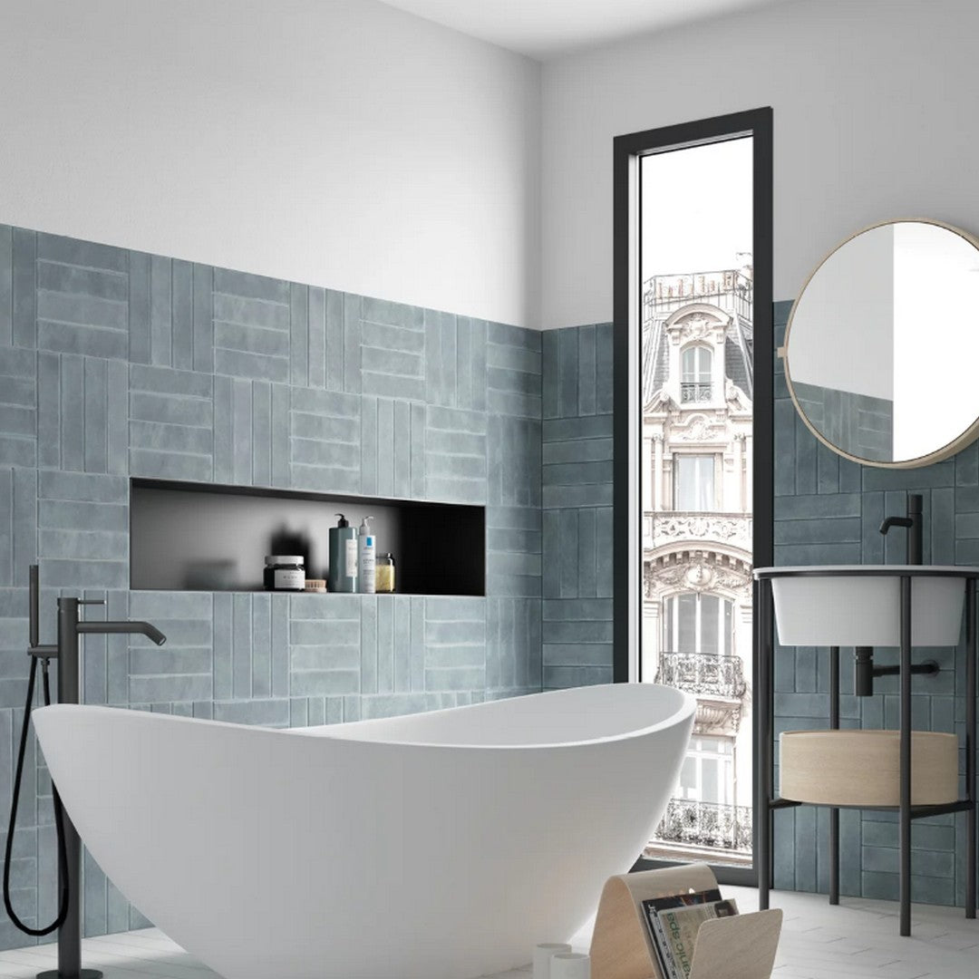 Rickert-Equipe-Argile-2.5-x-10-Glossy-Porcelain-Tile-Sky