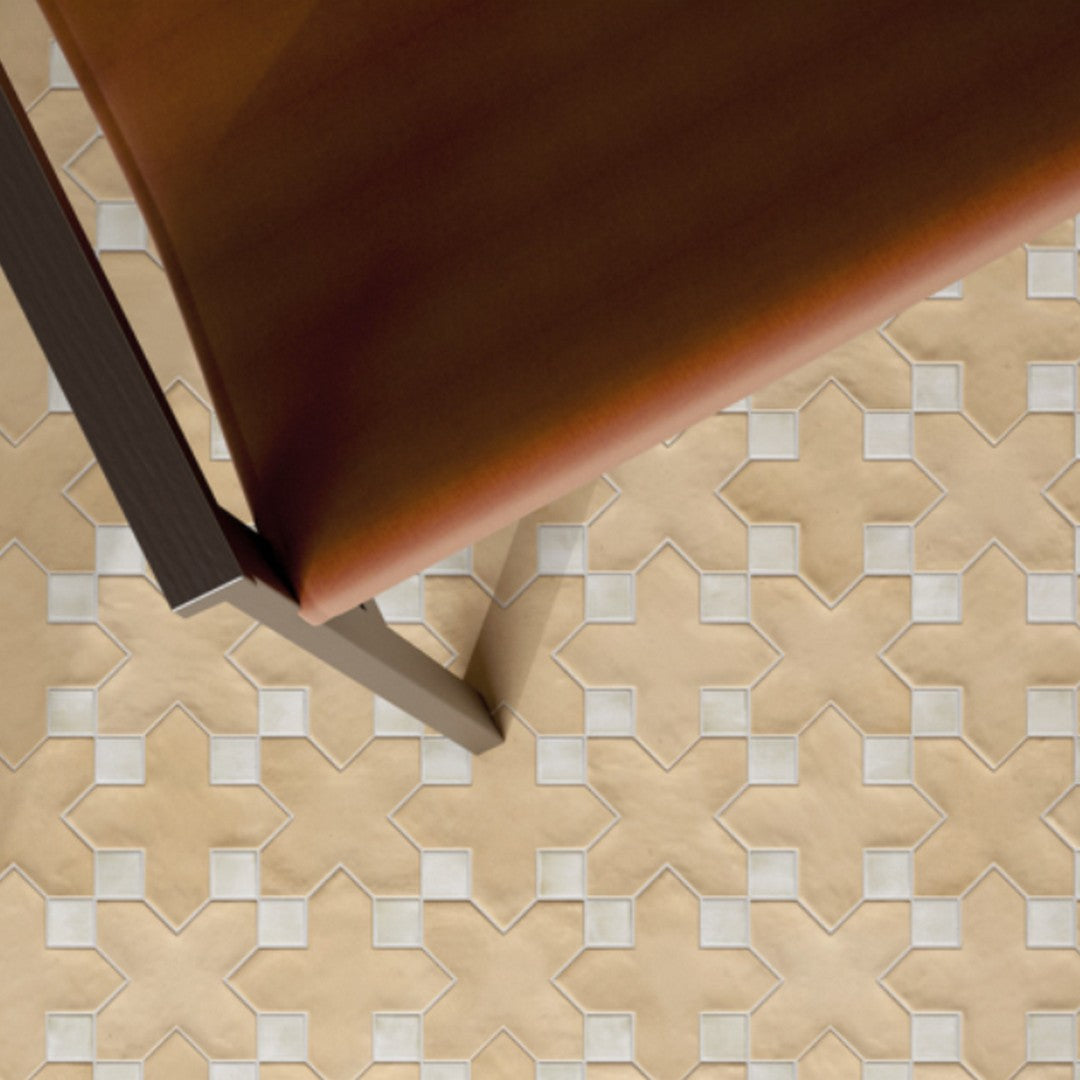 Rickert-Equipe-Kasbah-6.5-x-6.5-Matte-Porcelain-Tile-Star-Fawn