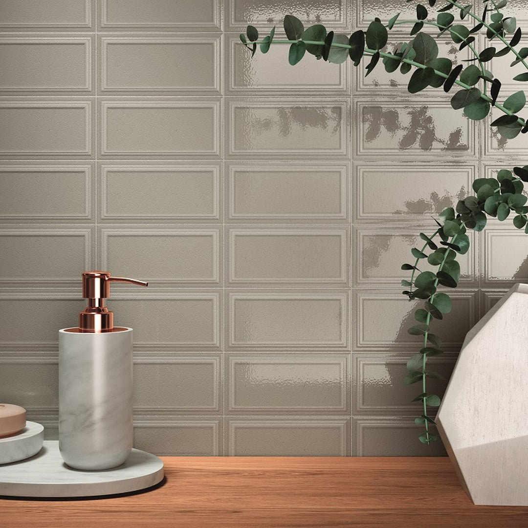 Rickert-Ape-Hamptons-Orient-12.99-x-12.99-Gloss-Ceramic-2.5x5-Mosaic-Smoke-Crackled