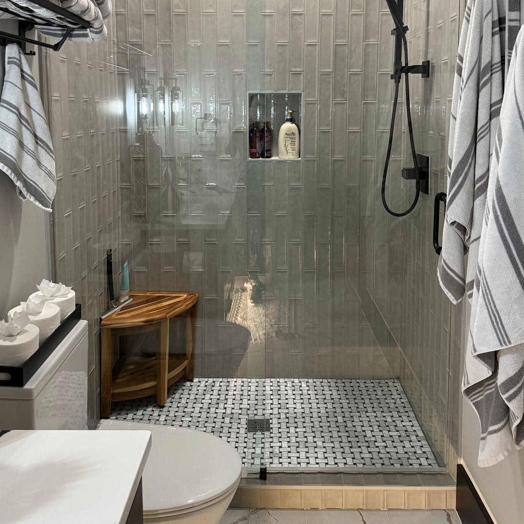 Rickert-Carrara-12-x-12-Polished-Marble-Mosaic-Basketweave-w/-Black