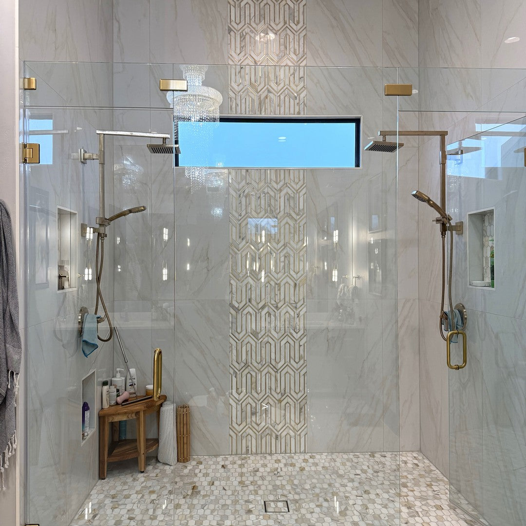 Rickert-Legend-9.29-x-12-Polished-Marble-Mosaic-Calacatta-Gold-w-Gold-Line