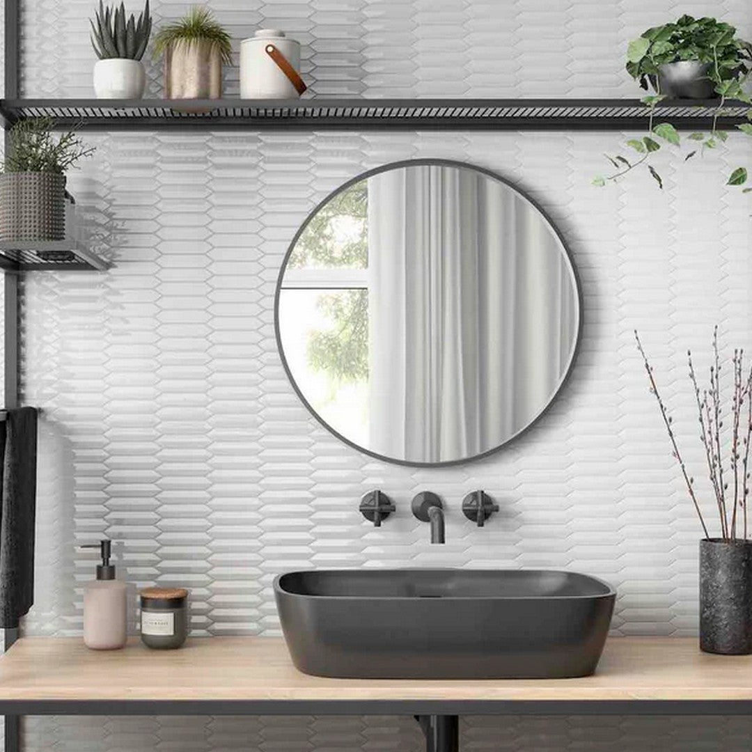 Rickert-Small-Picket-Reactive-11.04-x-11.50-Glossy-Porcelain-1.5x6”-Mosaic-White