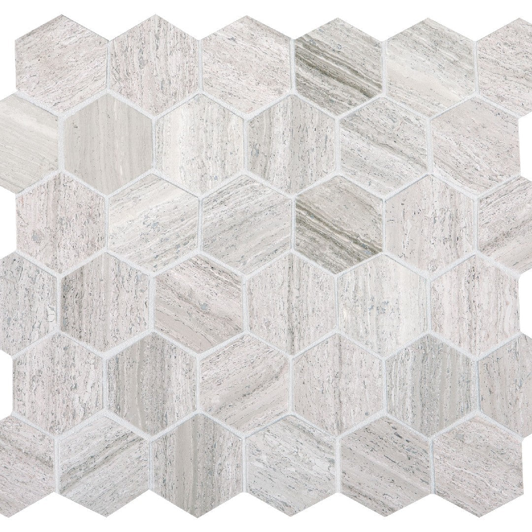 Daltile Limestone 13" x 12.5" Hexagon Mosaic