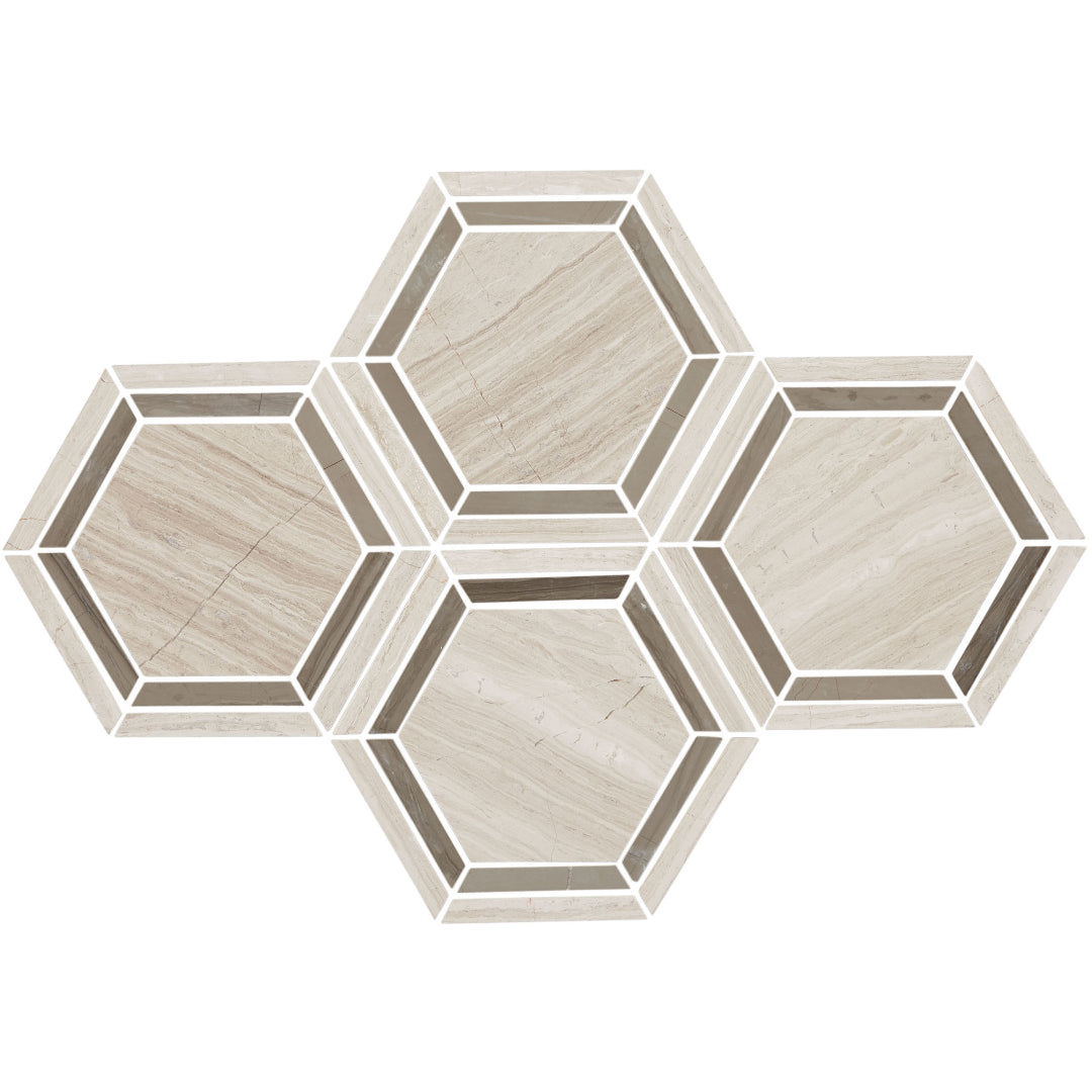 Daltile Limestone 10" x 12" (6" x 6") Hexagon Mosaic