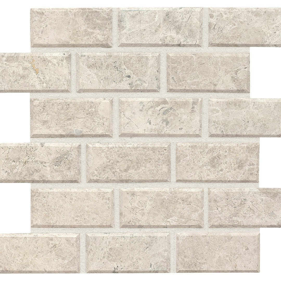 Daltile Limestone 12" x 14" Brick Joint Mosaic Honed