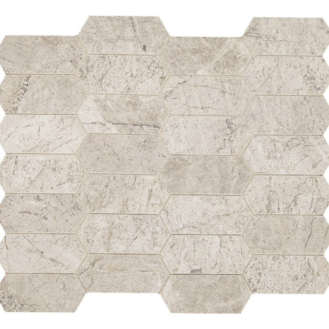 Daltile Limestone 12" x 12" Elongated Hexagon Mosaic
