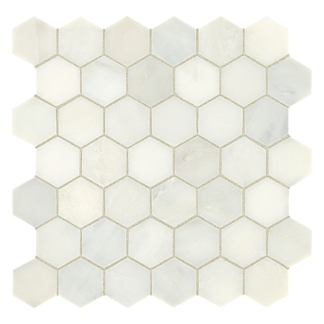 Daltile Marble 12" x 12" Hexagon Honed Mosaic