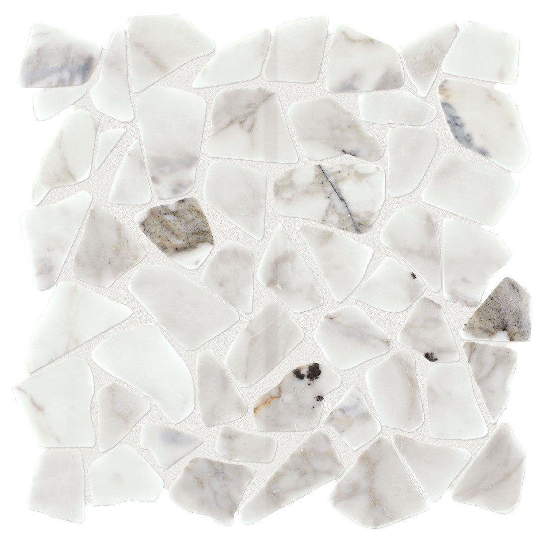 Daltile Marble 12" x 12" River Pebble Mosaic