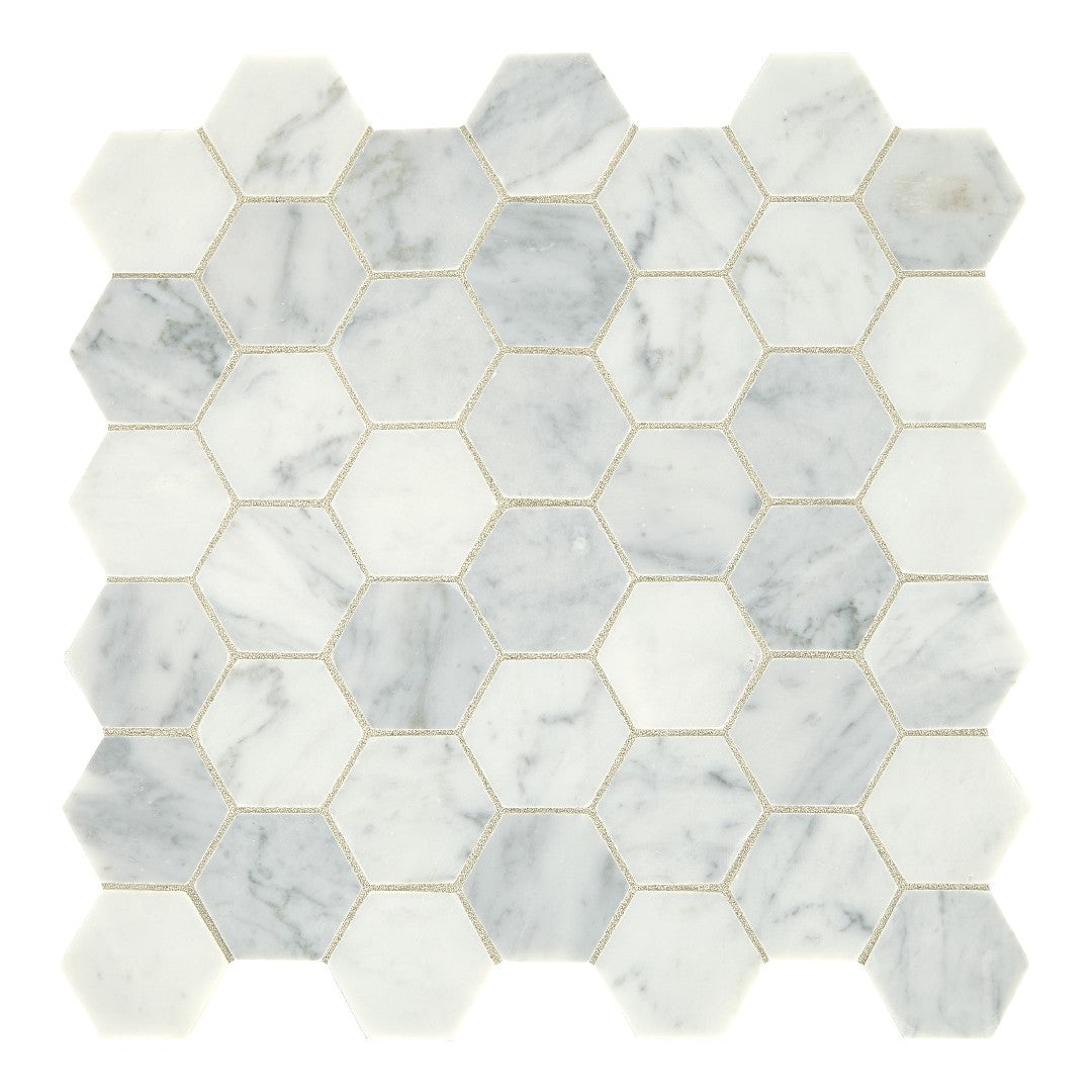 Daltile Marble 12" x 12" Hexagon Polished Mosaic