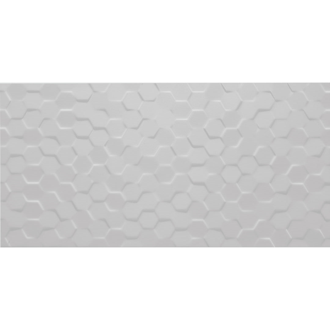 Daltile Multitude 12" x 24" Textured Rectified Ceramic Hexagon Wall Tile