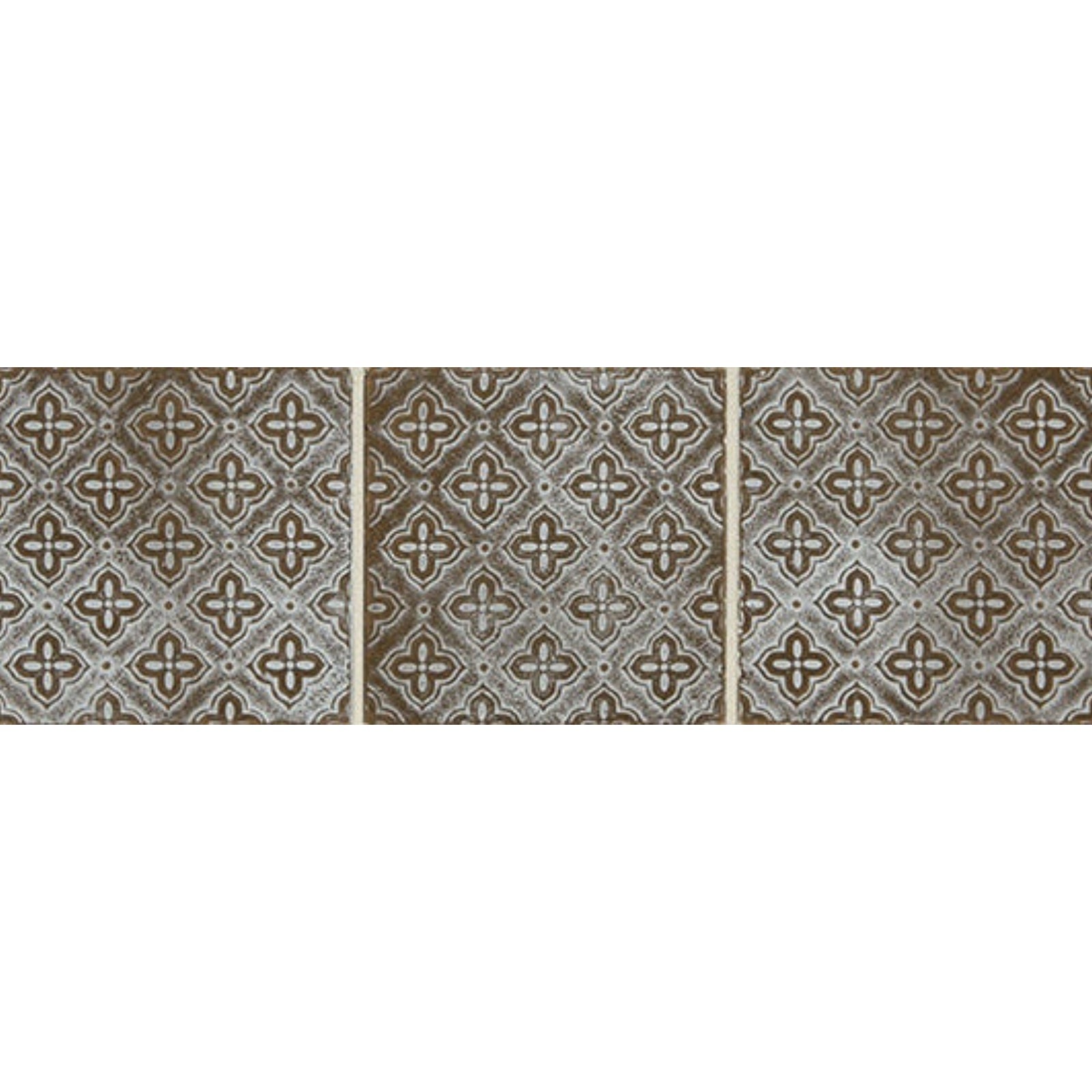 Daltile-Vintage-Metals-4-x-4-Satin-Metal-Flower-Deco-Wall-Tile-Whitewash-Classic-Bronze